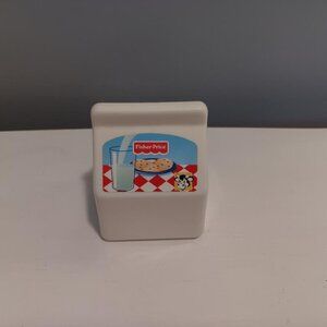 1998 fisher Price Fun With Food Milk Container